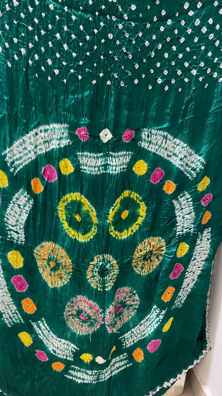 Sibori bandhej saree